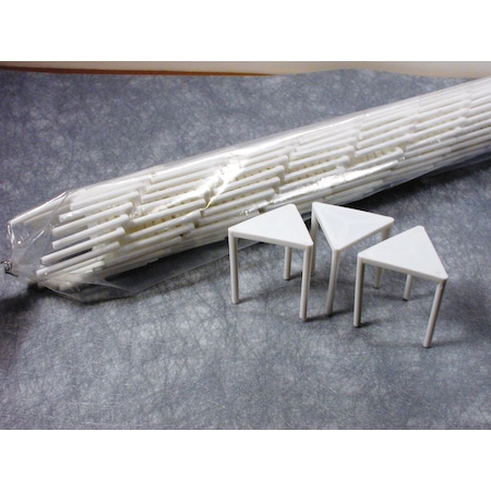 Goldmax Goldmax Plastic White Box Pizza Stand, PK1000 20431